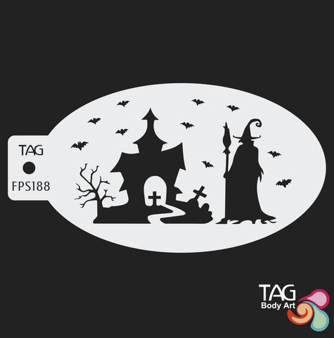 WITCHING HOUR Face Paint Stencil TAG Body Art