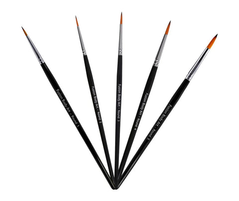 Fusion Body Art ROUND BRUSH set of 5