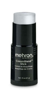 Mehron CreamBlend Stick Makeup SILVER 21gm