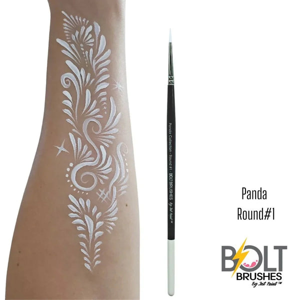 Bolt Face Painting Brush by Jest Paint PANDA COLLECTION round 1