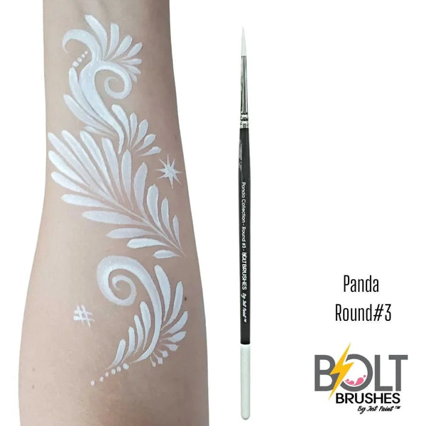 Bolt Face Painting Brush by Jest Paint PANDA COLLECTION round 3