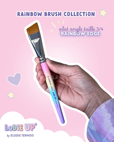 Lodie Up RAINBOW EDGE ANGLE BRUSH 3/4 INCH