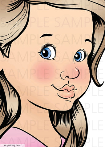 “MIA left handed profile” Sparkling Faces Practice Board