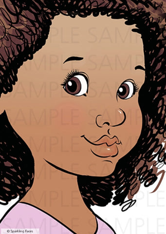 “ISABELLE” left handed profile” Sparkling Faces Practice Board