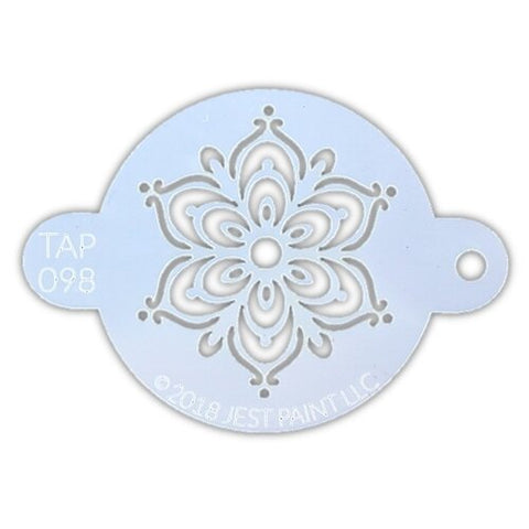 TAP 098 stencil Full Henna Fancy Flower