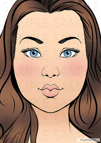 “MARIE” Sparkling Faces Practice Board