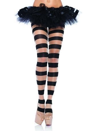 Leg Avenue SHEER AND OPAQUE STRIPED Pantyhose