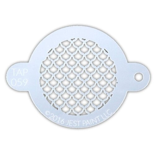 TAP 059 stencil Fish Scales