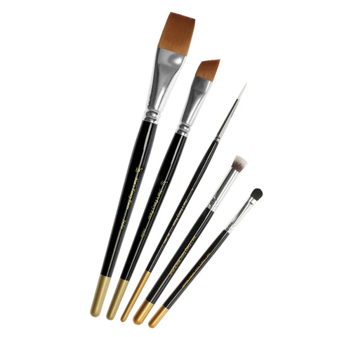 Nat’s Gold Edition “FACE PAINTING BRUSH 5pc SET”
