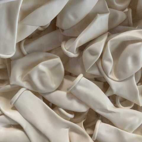 5inch plain White round balloons (100 count) Decrotex