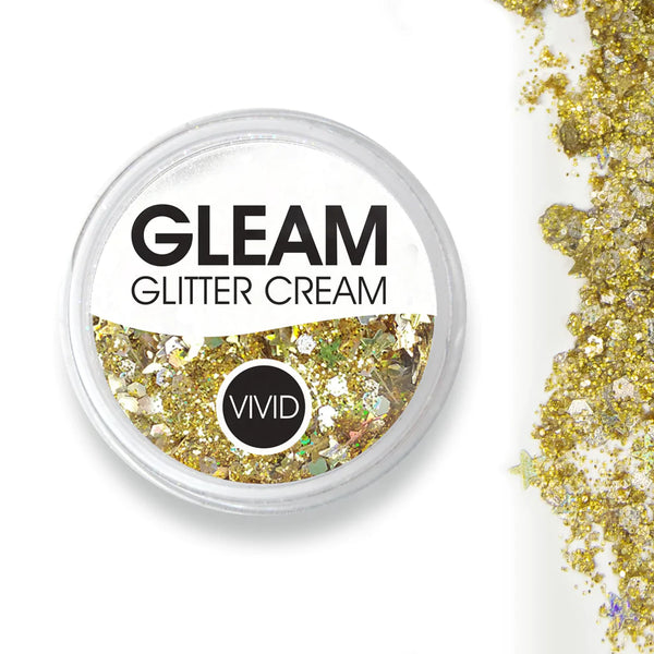 VIVID Glitter | “GOLD DUST” Gleam Chunky Glitter Cream 10g Jar