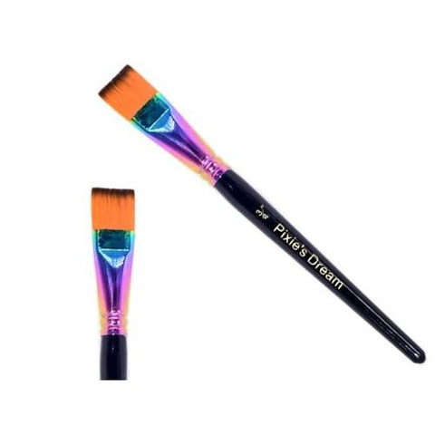 Pixie’s Dream Flat Rainbow Face Paint Brush 3/4 inch