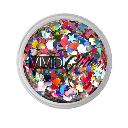 VIVID Glitter | “FESTIVITY” Loose Chunky Body Glitter 7.5g Jar