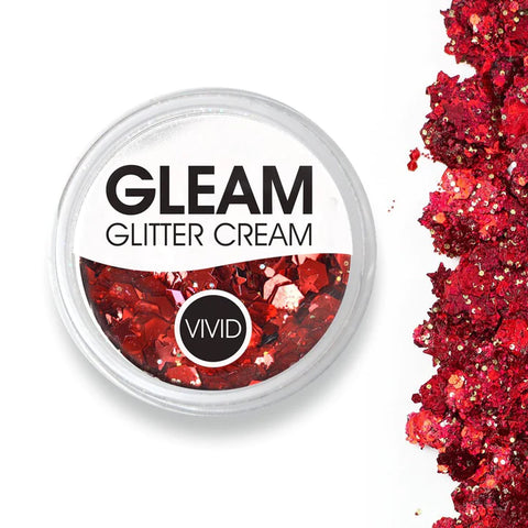VIVID Glitter | “CARDINAL” Gleam Chunky Glitter Cream 10g Jar