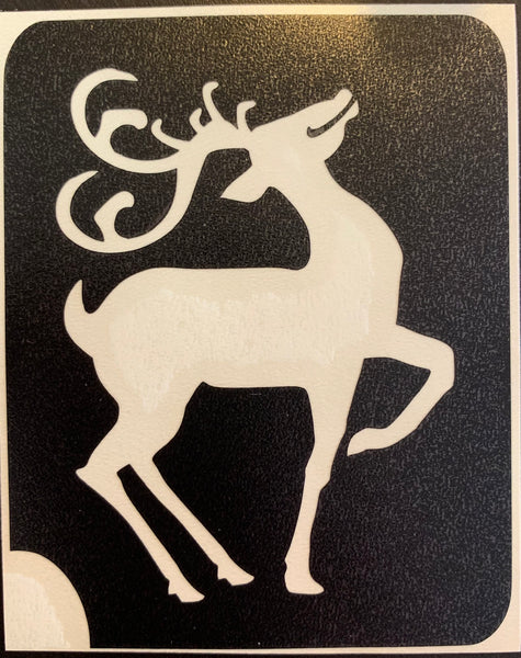 REINDEER 2 Ybody glitter tattoo stencil