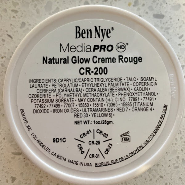 Ben Nye MediaPRO NATURAL GLOW CREME ROUGE Wheel