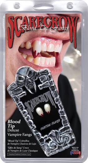 Scarecrow Inc Fangs BLOOD TIP SMALL Custom