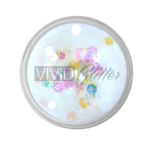 VIVID Glitter | “CRYSTAL CLEAR”Loose Chunky Body Glitter 7.5g Jar