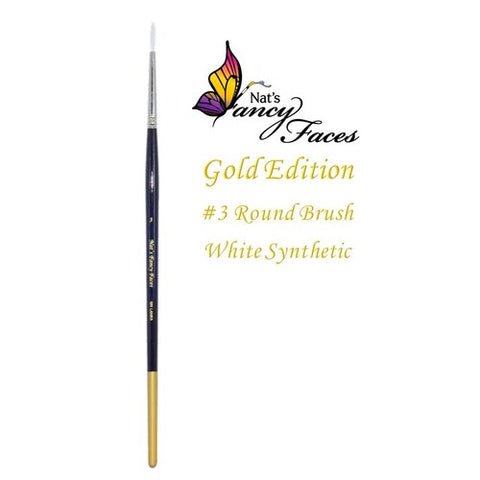 Nat's Gold Edition Face Painting Brush #3 Round