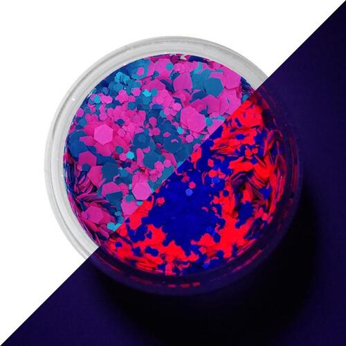 VIVID Glitter | “GUM NEBULA” Loose Chunky Body Glitter UV 7.5g Jar