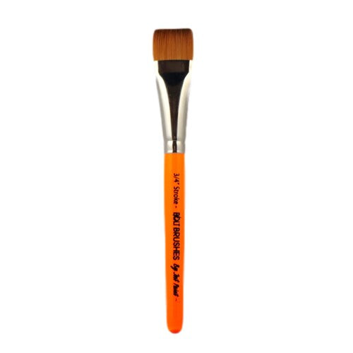 Bolt Face Painting Brush by Jest Paint 3/4 INCH STROKE (short)