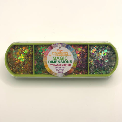 Essential Glitter Balm MAGIC DIMENSIONS by magic mirror PALETTE 25gm