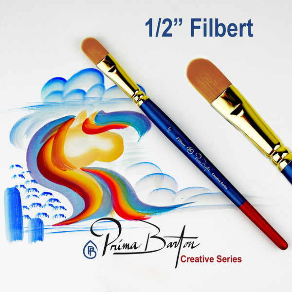 Prima Barton FILBERT 1/2 inch brush