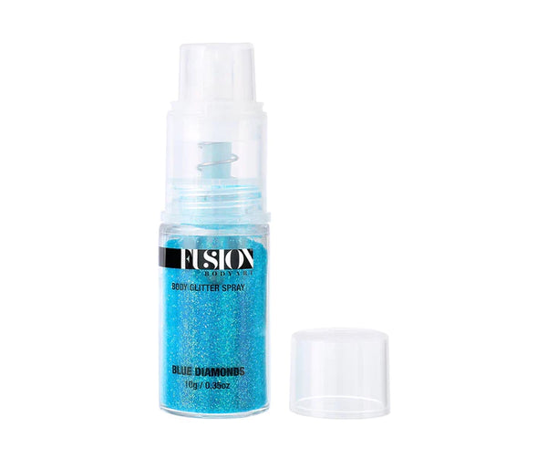 FUSION Glitter | BLUE DIAMONDS Fine Mist Glitter Spray Pump 10gm