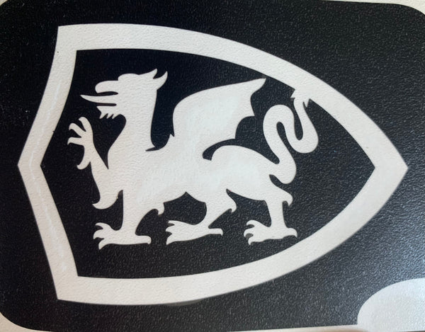 WELSH DRAGON Ybody glitter tattoo stencil