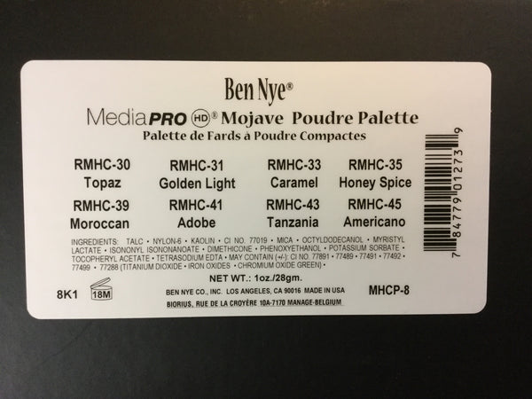 Ben Nye MediaPro MOJAVE Poudre Palette 28gm