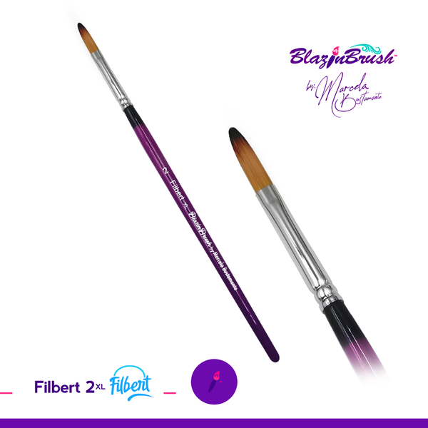 FILBERT 2 XL extra long Blazin Brush by Marcela Bustamante