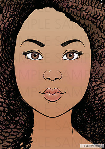 “TINA” Sparkling Faces Practice Board