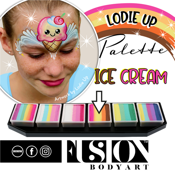 Fusion Lodie Up CUTE PASTEL RAINBOW palette