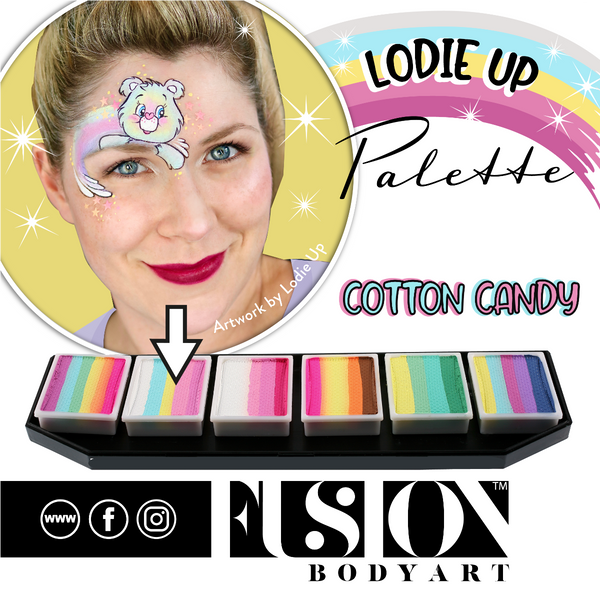 Fusion Lodie Up CUTE PASTEL RAINBOW palette