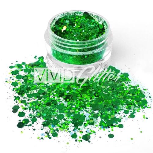 VIVID Glitter | “EVERGREEN” Loose Chunky Body Glitter 7.5g Jar