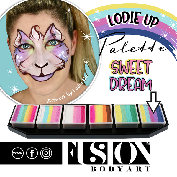 Fusion Lodie Up CUTE PASTEL RAINBOW palette