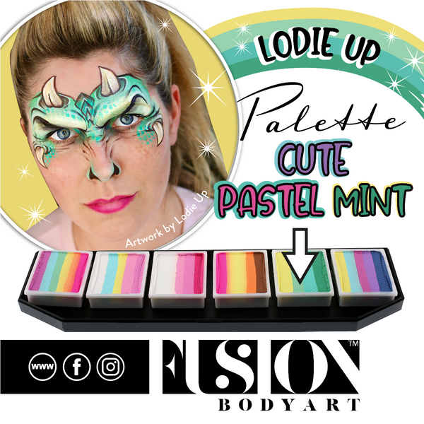 Fusion Lodie Up CUTE PASTEL RAINBOW palette