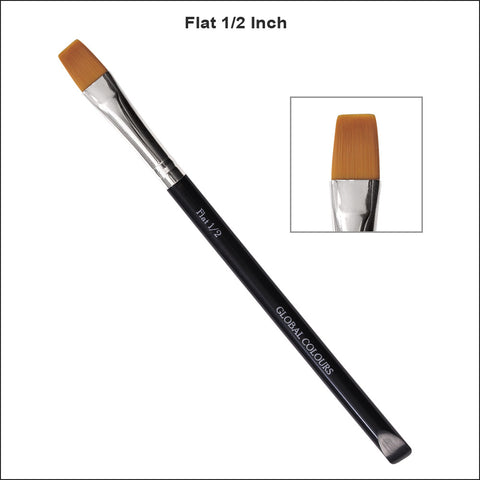 Global Colours Flat Brush 1/2 inch