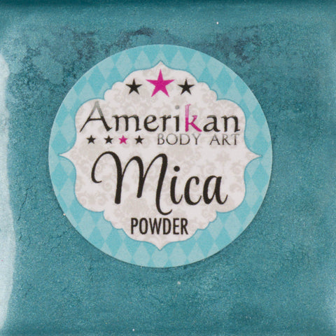 Amerikan Body Art Mica Powder CORAL REEF BLUE