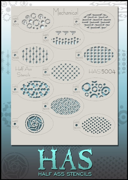 HAS 5004 "Mechanical" Stencil Set