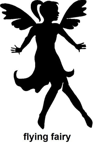 Flying Fairy TAG glitter tattoo stencil