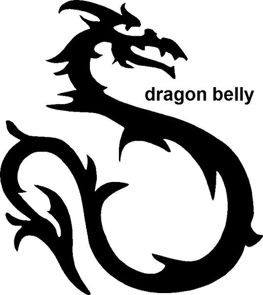 Dragon Belly TAG glitter tattoo stencil