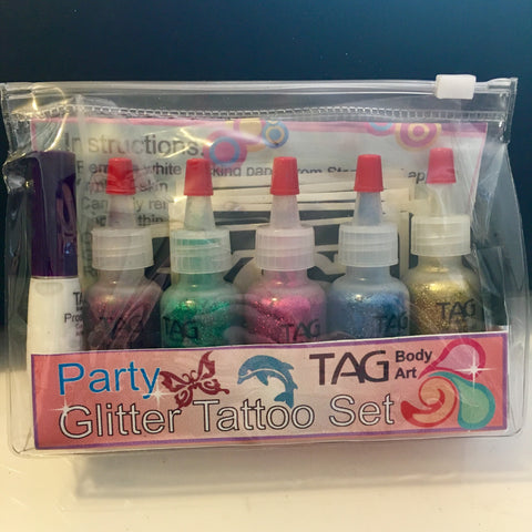 TAG glitter tattoo PARTY kit