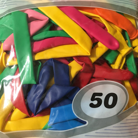 Decrotex 360Q assorted balloons (50 count)