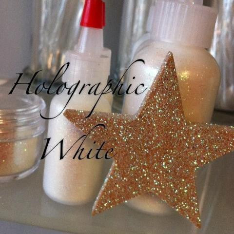 Holographic White Cosmetic Glitter
