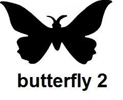 Butterfly #2 TAG glitter tattoo stencil