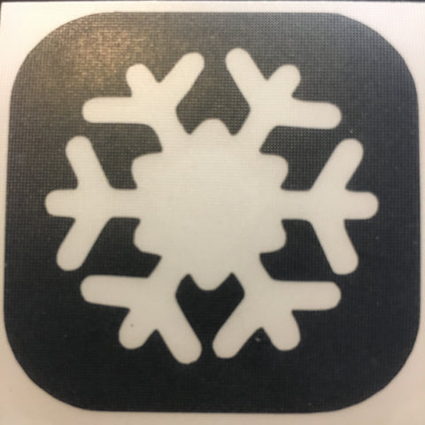 Snowflake TAG glitter tattoo stencil